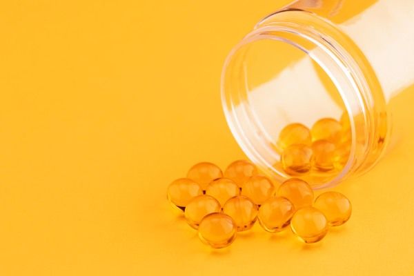 De perto os suplementos alimentares - biotina para o cabelo