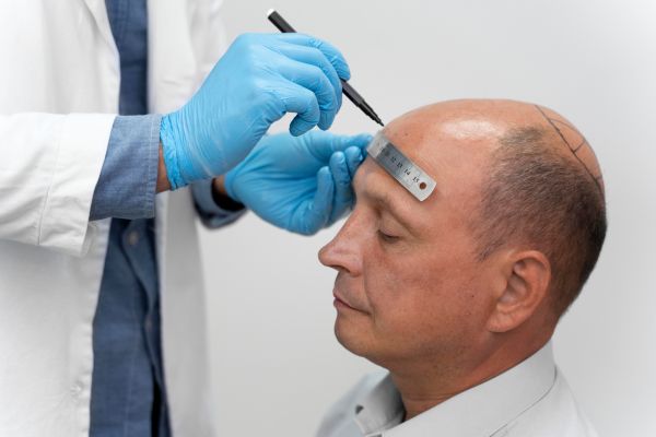 Avaliação médica do transplante capilar