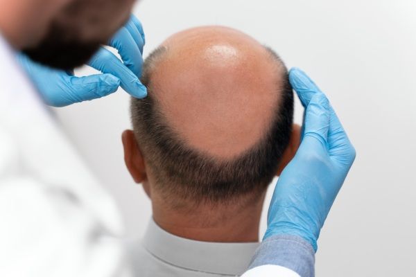 Grau IV dos graus da alopecia androgenética